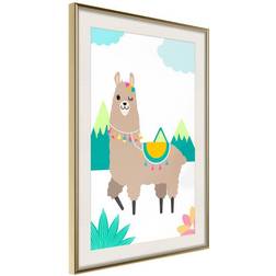 Arkiio Affisch Unusual Lama [Poster] 20x30 Poster